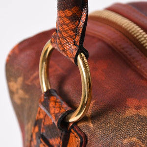 新品同様 LOUIS VUITTON ルイヴィトン リチャードプリンス ジョークス マンクレイジー ハンドバッグ M95737 ルージュ ゴールド金具 中古 4a008350