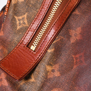 新品同様 LOUIS VUITTON ルイヴィトン リチャードプリンス ジョークス マンクレイジー ハンドバッグ M95737 ルージュ ゴールド金具 中古 4a008350