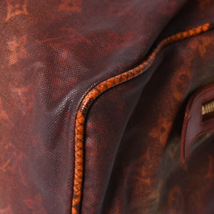 新品同様 LOUIS VUITTON ルイヴィトン リチャードプリンス ジョークス マンクレイジー ハンドバッグ M95737 ルージュ ゴールド金具 中古 4a008350