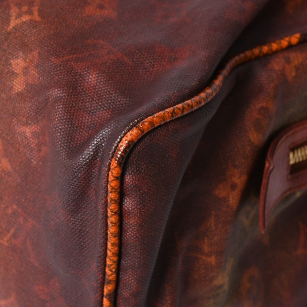 新品同様 LOUIS VUITTON ルイヴィトン リチャードプリンス ジョークス マンクレイジー ハンドバッグ M95737 ルージュ ゴールド金具 中古 4a008350