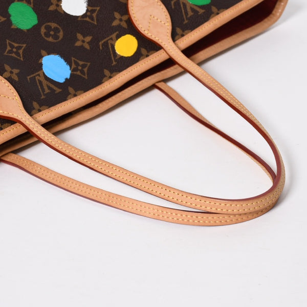 新品同様 LOUIS VUITTON ルイヴィトン LV×YK ネヴァーフルＭＭ M46381 草間彌生 モノグラム ブラウン 中古 4a008325
