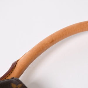 極美品 LOUIS VUITTON ルイヴィトン ルーピングMM ワンショルダーバッグ M51146 モノグラム PVC レザー ブラウン ゴールド金具 中古 4a008388
