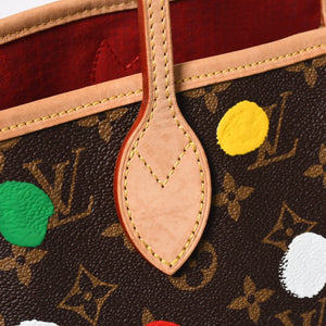 新品同様 LOUIS VUITTON ルイヴィトン LV×YK ネヴァーフルＭＭ M46381 草間彌生 モノグラム ブラウン 中古 4a008325