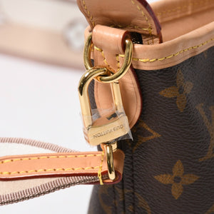 極美品 LOUIS VUITTON ルイヴィトン ネヴァーフルBB ハンドバッグ M46705 ショルダーバッグ 2WAY モノグラム ブラウン PVC レザー 中古 4a008393