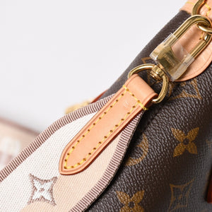 極美品 LOUIS VUITTON ルイヴィトン ネヴァーフルBB ハンドバッグ M46705 ショルダーバッグ 2WAY モノグラム ブラウン PVC レザー 中古 4a008393