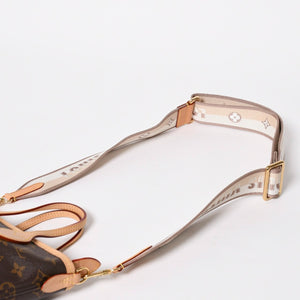 極美品 LOUIS VUITTON ルイヴィトン ネヴァーフルBB ハンドバッグ M46705 ショルダーバッグ 2WAY モノグラム ブラウン PVC レザー 中古 4a008393