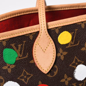 新品同様 LOUIS VUITTON ルイヴィトン LV×YK ネヴァーフルＭＭ M46381 草間彌生 モノグラム ブラウン 中古 4a008325