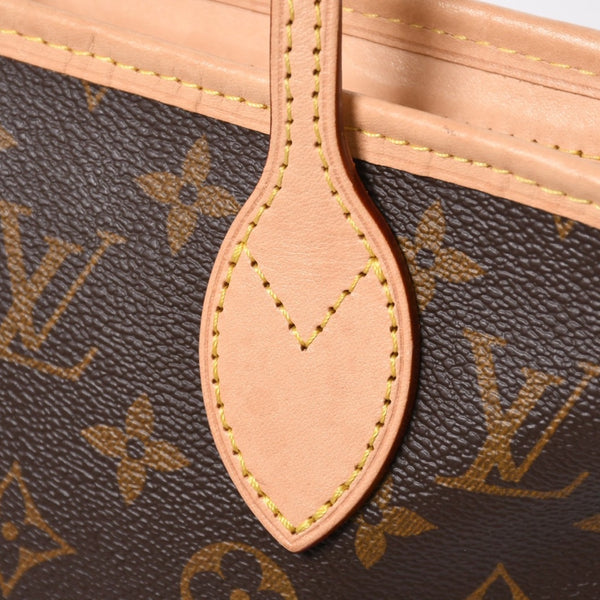 極美品 LOUIS VUITTON ルイヴィトン ネヴァーフルBB ハンドバッグ M46705 ショルダーバッグ 2WAY モノグラム ブラウン PVC レザー 中古 4a008393
