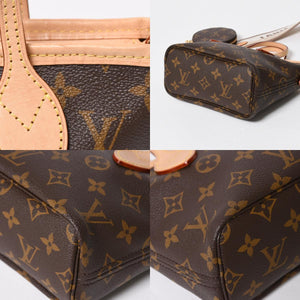 極美品 LOUIS VUITTON ルイヴィトン ネヴァーフルBB ハンドバッグ M46705 ショルダーバッグ 2WAY モノグラム ブラウン PVC レザー 中古 4a008393