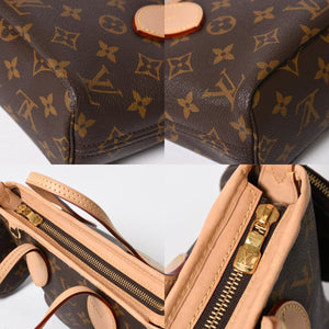 極美品 LOUIS VUITTON ルイヴィトン ネヴァーフルBB ハンドバッグ M46705 ショルダーバッグ 2WAY モノグラム ブラウン PVC レザー 中古 4a008393