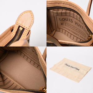 極美品 LOUIS VUITTON ルイヴィトン ネヴァーフルBB ハンドバッグ M46705 ショルダーバッグ 2WAY モノグラム ブラウン PVC レザー 中古 4a008393