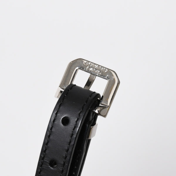 極美品 GOYARD ゴヤール BELVEDERE PM ベルヴェデーレPM ショルダーバッグ ブラック PVC レザー シルバー金具 中古 4a008420