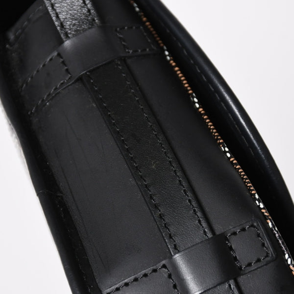 極美品 GOYARD ゴヤール BELVEDERE PM ベルヴェデーレPM ショルダーバッグ ブラック PVC レザー シルバー金具 中古 4a008420