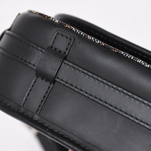 極美品 GOYARD ゴヤール BELVEDERE PM ベルヴェデーレPM ショルダーバッグ ブラック PVC レザー シルバー金具 中古 4a008420