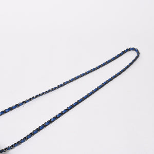 極美品 CHANEL シャネル ミニマトラッセ 20 チェーンショルダーバッグ 21番台 ココマーク キャビアスキン ブルー 中古 4a008327