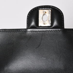 新品同様 CHANEL シャネル HEART BAG ハート チェーンショルダーバッグ AS5764 ランダム番台 ココマーク ラムスキン ブラック 中古 4a008591