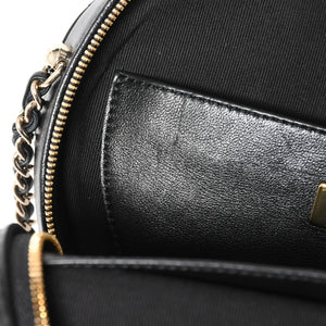 新品同様 CHANEL シャネル HEART BAG ハート チェーンショルダーバッグ AS5764 ランダム番台 ココマーク ラムスキン ブラック 中古 4a008591