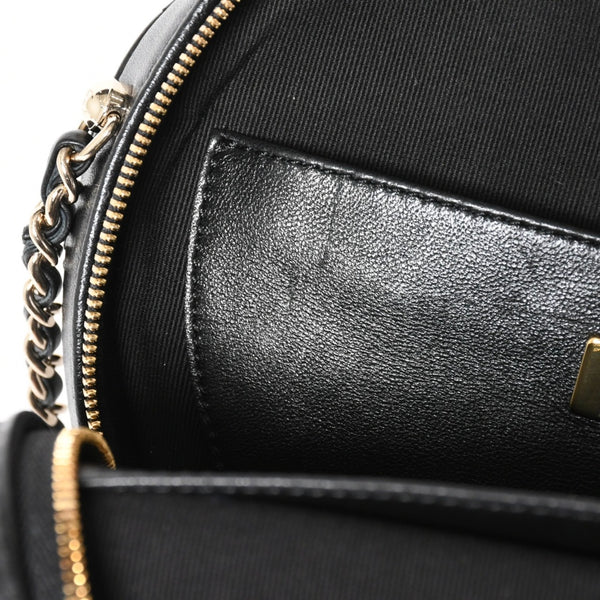 新品同様 CHANEL シャネル HEART BAG ハート チェーンショルダーバッグ AS5764 ランダム番台 ココマーク ラムスキン ブラック 中古 4a008591