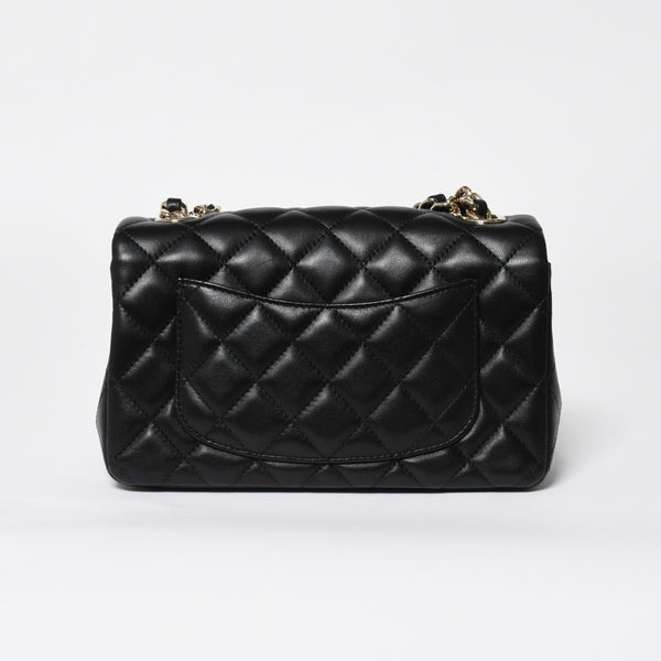 極美品 CHANEL シャネル ミニマトラッセ 20 Sフラップ Sチェーンショルダーバッグ AS2326 30番台 ココマーク ラムスキン ブラック 中古 4a008337