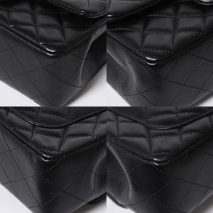 極美品 CHANEL シャネル ミニマトラッセ 20 Sフラップ Sチェーンショルダーバッグ AS2326 30番台 ココマーク ラムスキン ブラック 中古 4a008337