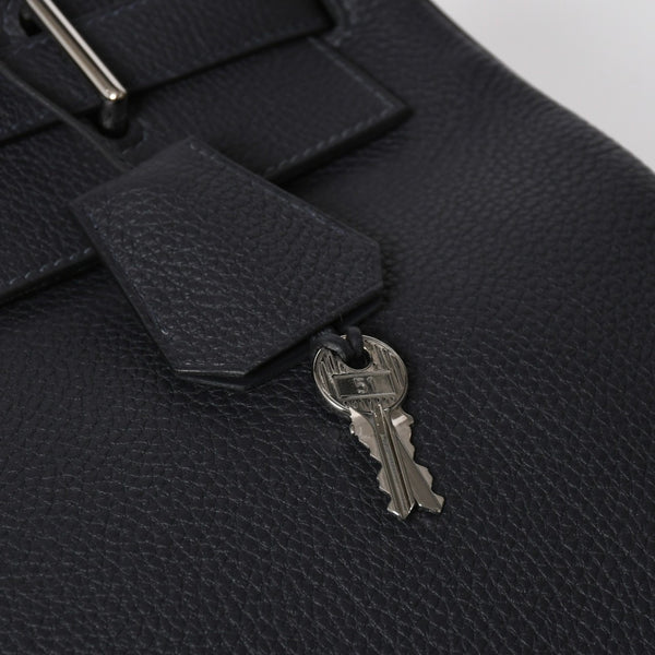 Like new HERMES Maxi Kelly 42 Maxi Kelly 42 handbag B stamp Togo GRIS MISTY navy SV metal fittings inner stitching used 4a008343