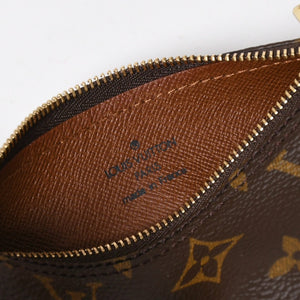 新品同様 LOUIS VUITTON ルイヴィトン パピヨン30 ハンドバッグ M51385 筒型 モノグラム PVC レザー ブラウン 中古 4a008344