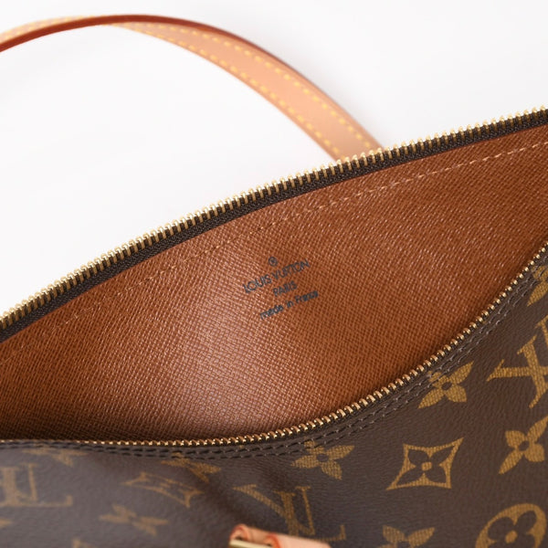 新品同様 LOUIS VUITTON ルイヴィトン パピヨン30 ハンドバッグ M51385 筒型 モノグラム PVC レザー ブラウン 中古 4a008344