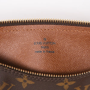 新品同様 LOUIS VUITTON ルイヴィトン パピヨン30 ハンドバッグ M51385 筒型 モノグラム PVC レザー ブラウン 中古 4a008344