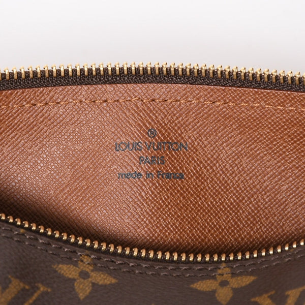 新品同様 LOUIS VUITTON ルイヴィトン パピヨン30 ハンドバッグ M51385 筒型 モノグラム PVC レザー ブラウン 中古 4a008344
