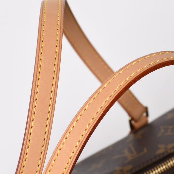 新品同様 LOUIS VUITTON ルイヴィトン パピヨン30 ハンドバッグ M51385 筒型 モノグラム PVC レザー ブラウン 中古 4a008344
