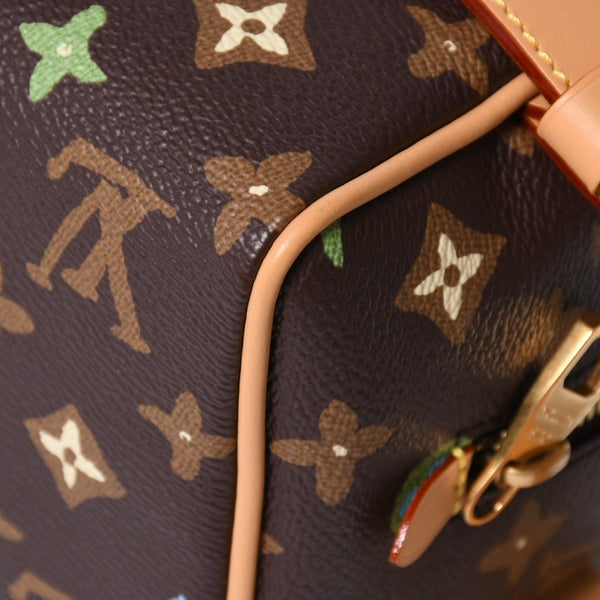 Like new LOUIS VUITTON Tyler Rocker Dop Kit Handbag Monogram Craggy M47069 Brown Used 4a008317