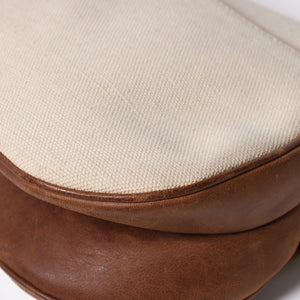 Very Good Condition Christian Dior Saddle Bag Trench Beige Marron Bobby Brown Gold Hardware RU 1002 Used 4a008348