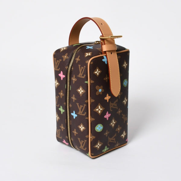 Like new LOUIS VUITTON Tyler Rocker Dop Kit Handbag Monogram Craggy M47069 Brown Used 4a008317