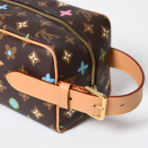 Like new LOUIS VUITTON Tyler Rocker Dop Kit Handbag Monogram Craggy M47069 Brown Used 4a008317