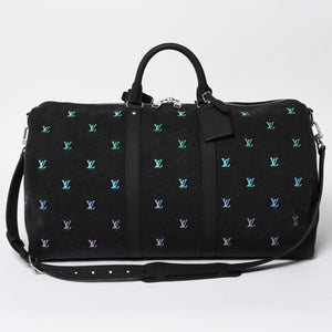新品同様 LOUIS LVUITTON ルイヴィトン キーポル バンドリエール 50 ブランソンデニム ファレルコレクション マルチカラー M13966 中古 4a008316