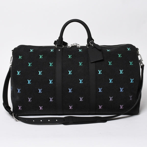 新品同様 LOUIS LVUITTON ルイヴィトン キーポル バンドリエール 50 ブランソンデニム ファレルコレクション マルチカラー M13966 中古 4a008316