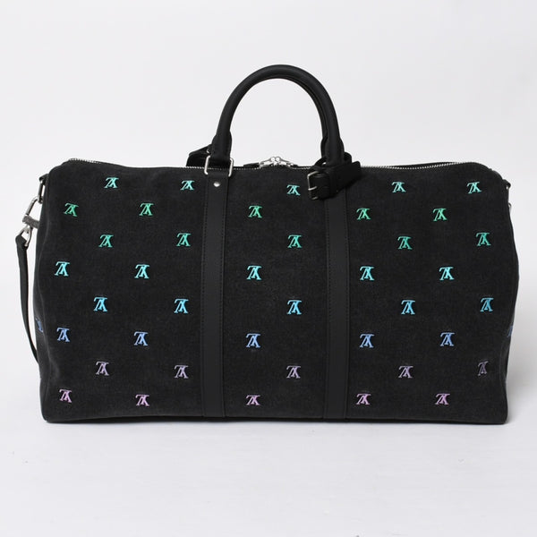新品同様 LOUIS LVUITTON ルイヴィトン キーポル バンドリエール 50 ブランソンデニム ファレルコレクション マルチカラー M13966 中古 4a008316