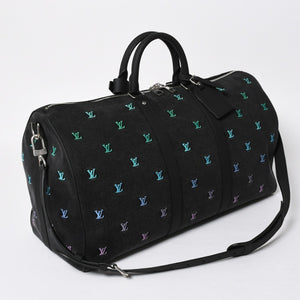 新品同様 LOUIS LVUITTON ルイヴィトン キーポル バンドリエール 50 ブランソンデニム ファレルコレクション マルチカラー M13966 中古 4a008316