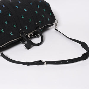 新品同様 LOUIS LVUITTON ルイヴィトン キーポル バンドリエール 50 ブランソンデニム ファレルコレクション マルチカラー M13966 中古 4a008316