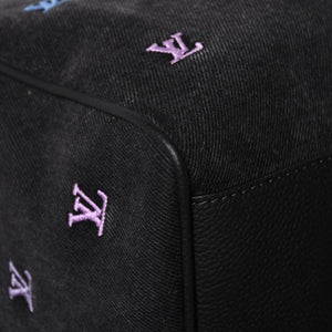 新品同様 LOUIS LVUITTON ルイヴィトン キーポル バンドリエール 50 ブランソンデニム ファレルコレクション マルチカラー M13966 中古 4a008316