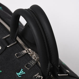 新品同様 LOUIS LVUITTON ルイヴィトン キーポル バンドリエール 50 ブランソンデニム ファレルコレクション マルチカラー M13966 中古 4a008316
