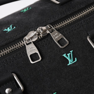 新品同様 LOUIS LVUITTON ルイヴィトン キーポル バンドリエール 50 ブランソンデニム ファレルコレクション マルチカラー M13966 中古 4a008316
