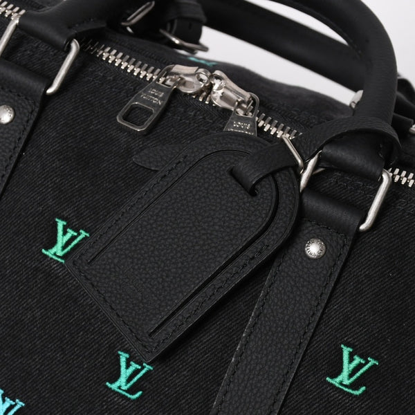新品同様 LOUIS LVUITTON ルイヴィトン キーポル バンドリエール 50 ブランソンデニム ファレルコレクション マルチカラー M13966 中古 4a008316