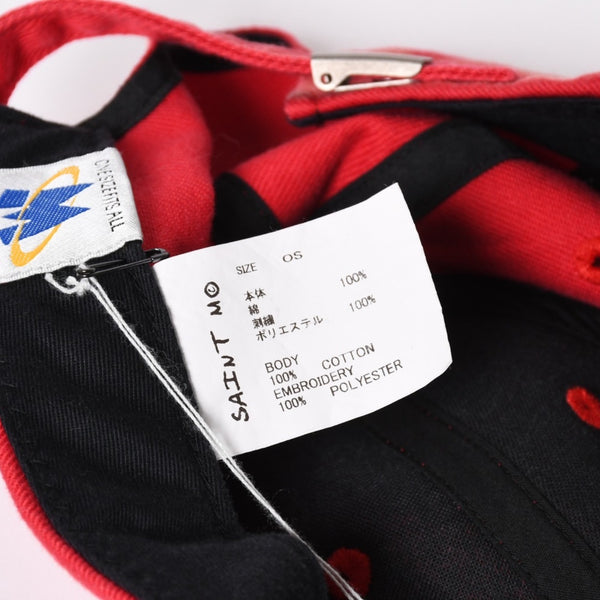 新品未使用 SAINT Mxxxxxx セントマイケル 6PANEL CAP/SAINT SM-HR3-0000-031 OSサイズ レッド グリーン キャップ 中古 4a008309