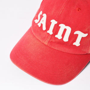 新品未使用 SAINT Mxxxxxx セントマイケル 6PANEL CAP/SAINT SM-HR3-0000-031 OSサイズ レッド グリーン キャップ 中古 4a008309