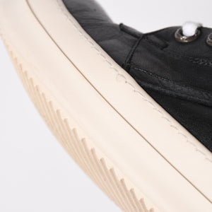Like new short tongue Rick Owens × CHROME HEARTS Geobasket sneakers size 42 black white used 4a008363