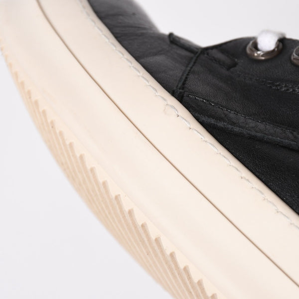 Like new short tongue Rick Owens × CHROME HEARTS Geobasket sneakers size 42 black white used 4a008363