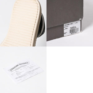 Like new short tongue Rick Owens × CHROME HEARTS Geobasket sneakers size 42 black white used 4a008363