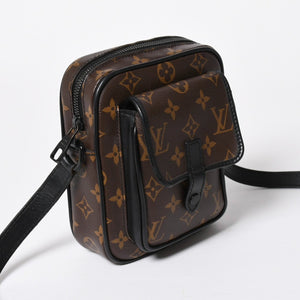 LOUIS VUITTON ルイヴィトン ショルダーバッグ バッグ ブラウン M69404 モノグラム・マカサー 美品 中古 4a008362