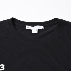 極美品 Y-3 ワイスリー U GRAPHIC SS TEE HT4730 Mサイズ ブラック ラバープリント YOHJI YAMAMOTO ヨウジヤマモト アディダス 中古 4a007822